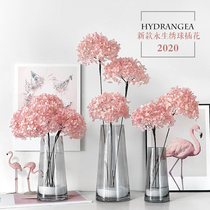 Hydrangea bouquet big immortal flower bouquet dried flowers real flower natural dried flower bouquet home furnishings plus vase set