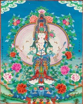 Khand Guanyin BodhisattBodhisattBodhisattva custom portrait plastically painted Buddha painting photographic paper printing Buddha