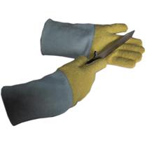 Supply aramid terry cowhide high temperature resistant cut resistant gloves high temperature resistant cut resistant gloves microwave oven gloves