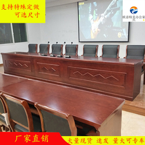 Conference podium conference table training room podium paint solid wood skinboard table leadership speech negotiation table