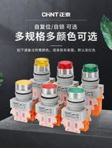 Chint button switch NP4-11BN self-reset self-locking with light inching control start power knob rotation