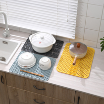 Dishwasher sink Kitchen sink Waterproof splash baffle artifact Pool drain plate Soft silicone splash pad edge pad