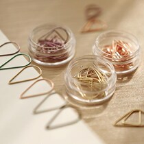Simple and cute color water drop paper clip paper clip metal creative bookmark clip office supplies exquisite box