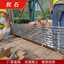 Solid glass brick partition wall crystal brick transparent square creative color bubble brick hot melt screen curtain wall