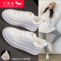 Red Dragonfly small white shoes women 2021 new autumn and winter womens shoes explosive Joker casual shoes ins thick bottom spring and autumn