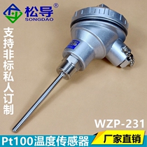 Pt100 temperature sensor WZP-231 230 Assembled fixed thread electric coupling Pt100 platinum thermal resistance