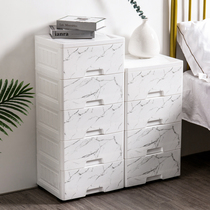 Extra large thick storage box box plastic drawer clothes finishing box snack toy storage box storage cabinet
