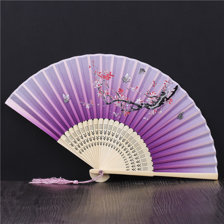 Chinese Classical Folding Fan Children's Small Fan Photographic Projects for Daily Walking Show with Cheongsam