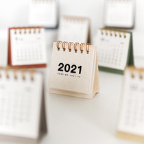  2020 mini desktop small desk calendar 2021 calendar creative cute simple small fresh calendar plan present decoration