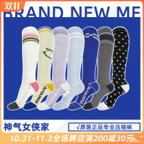 Professional sports fitness running jump rope stovepipe calf socks mid-length tube summer compression compression socks womens elastic socks
