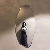 The Nordic dressing mirror designers full-length shaped clothing dressing mirror shaped simple ins wall-mounted decorative