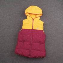 Down focus on big cow goods Special expensive A family Womens windproof fabric double-sided wear down vest has child size