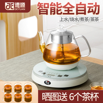 DeSource Fully Automatic Bottom Water Electric Hot Cooking Tea Ware Steam Spray Cooking Teapot Smart Home Glass Burning Kettle