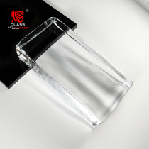 Solid transparent glass bricks