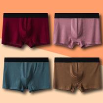 Cotton mens underwear Modale breathable No-scratches comfort boys Four corners in waist pants Young underpants Mens flat corner