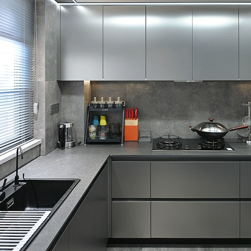 Pipiano в целом шкаф Custom -изготовленные кварцевые камни для столешницы дома минималистский кухонный кухонный шкаф для плиты, шкаф шкаф, кожа легко чистить