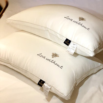  Pillow double pillow core A pair of household does not collapse and does not deform summer men protect the cervical spine to help sleep pure cotton soft