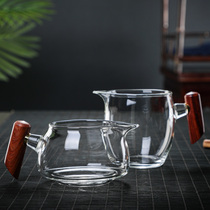 Japanese side glass Road Cup heat-resistant thick tea divider male Cup glass tea sea kung fu tea ceremony accessories