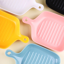 Cheese baked rice plate microwave oven barbecue plate ceramic Western dish oven special tableware dish dish household baking bowl