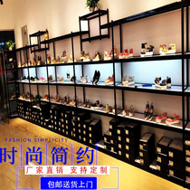 Clothing store shopping mall shoe rack Shoe store shoe rack display rack Shoe cabinet with light shoe rack Shoe rack bag store display rack