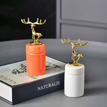 Light luxury net red toothpick box home personalized creative storage jar high-grade toothpick tube storage restaurant Nordic toothpick barrel