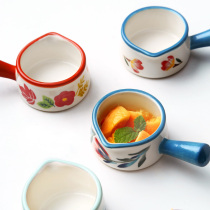 Mini Ceramic Milk Jar Japanese small milk jug Western food sauce bucket Creamer Cup with coffee plus Milk Cup Western tableware