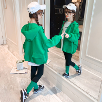 2022 Spring new girl dress trendy CUHK Fairy Ocean Spring Clothing Two Sets Nets Red Spring Autumn Season Tide Suits