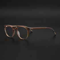Japanese glasses frame Mens fashion hand-made plate round frame Retro style myopia glasses frame Womens round face literary and art with degrees