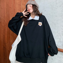 Special size 230 Jin Polo collar women loose fat mm Womens Spring and Autumn thin 2020 Korean skinny shirt