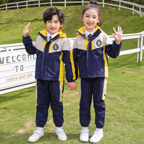 Kindergarten yuan fu autumn and winter three sets of primary school uniform jackets autumn suit College wind children class uniform
