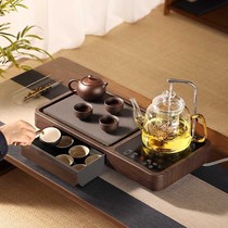Tea tray set fully automatic one-piece kung fu tea table kettle one-piece light luxury modern small tea tray home