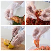1000 only drawable transparent gloves food plastic film household disposable gloves padded catering box