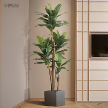 Roman mother modern simple style simulation plant potted velvet fake green plant indoor floor soft decoration