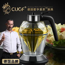 German CUGF diamond glass oil pot kitchen home anti-leaking sauce bottle not leaking oil Seasoning Bottle Vinegar Pot