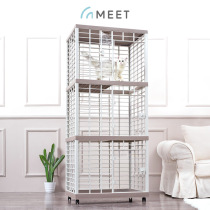 meet cat cage Home three-story indoor pet fence Cat house Large oversized cat nest Cat house villa
