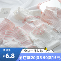 Ladies panties female cotton antibacterial crotch summer breathable mid-waist girls girls students Japanese cute cotton shorts