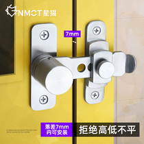 Precision-cast high and low wooden door latch Door buckle buckle Door lock buckle Adjustable height door lock old-fashioned buckle safety latch