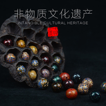 Seven Alley Large Lacquer Pearl Dates Pearl Old Type Single Pearl Loose Beads Handstring Non-Relic Culture Traditional Craft China Wind Small Gifts