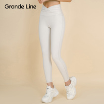 GRANDELINE Yoga suit high waist and hips with thin naked breathable sports running mega pants