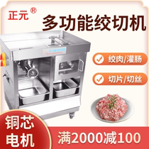 Zhengyuan electric multifunctional meat grinder commercial stainless steel quick disassembly 2200W dual motor chopping machine ZY-6 chopping