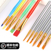  Figure painting brush set Student nylon brush Watercolor gouache acrylic oil painting pen Beginner special pen Nylon brush color pigment painting Professional painting brush brush tool