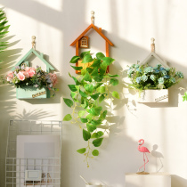 Creative Wall Wall decoration pendant Nordic ins simulation plant wall hanging fake flower Living Room restaurant wall hanging flower