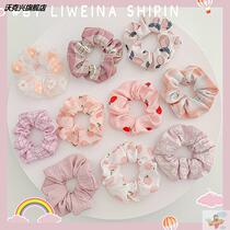 Korean pig large intestine Hairband summer head rope 2021 New cute Japanese rubber band women tie hair rope hair accessories