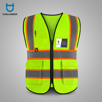 Leading reflective vest motorcycle riding safety clothing construction vest reflective clothing coat traffic printing