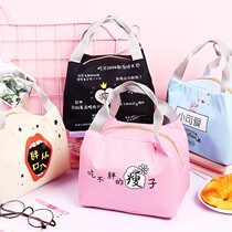 Lunch box bag waterproof Portable Primary School students cute hipster lunch bag food rice