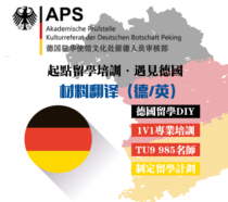 APS review APS interview university scores AP visa required materials translation German-English bilingual translation
