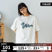 714street heavy lbs t-shirt male couple short sleeve tide cards new loose and compassionate mens pure cotton jersey blouses