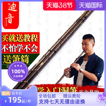 Diyin section Purple Bamboo Flute Professional Dongxiao Octave Six Holes Dongxiao G F tuning instrument Xiaochu xiao