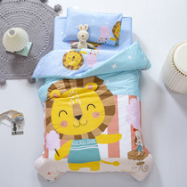 Pure cotton Children Baby Baby Garden Quilt three-piece set into the park special bedding bedding bedding six sets