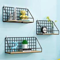 The radiator of zhi wu ban chamber bedroom wall shelf wall hanging basket wall storage rack free punch separator